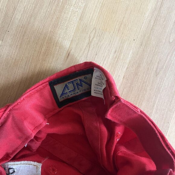 Vintage 90s Red Old Milwaukee Beer Hat - Picture 3 of 3